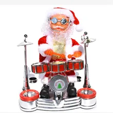 Рождественские украшения Электрический Санта Клаус кукла музыка светящийся Санта Клаус говорящие игрушки кукла мальчик подарки на год Juguetes