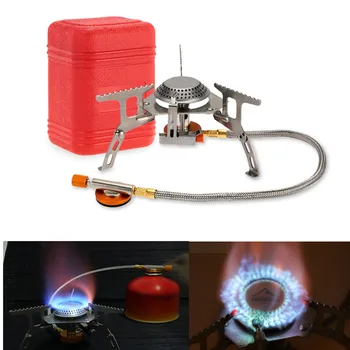 

Ourdoor Ultralight Portable Camping Stove Gas Stove Foldable Split Electronic Gas Cooker 3000W Cooking Picnic Tableware