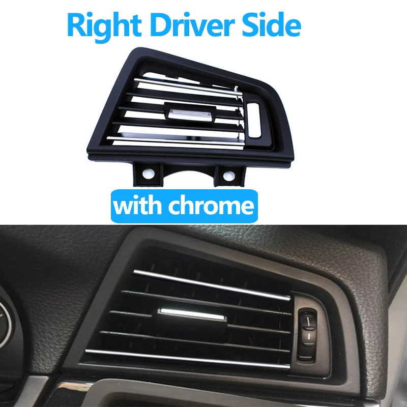 Правый руль RHD Full Chrome Кондиционер AC решетка вентиляции для BMW 5 серии F10 F11 F18 520 523 525