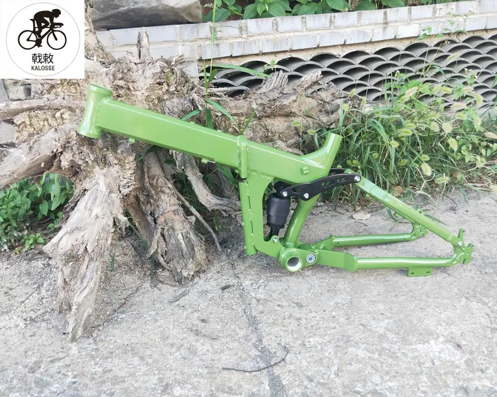 Sale Kalosse 175mm width Full  suspension  Children  Snow  mountain bicycle  frame   20*4.0 tires Beach  folding  bike frame 4