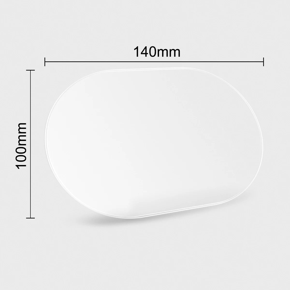 Universal 2pcs/set Car Anti Water Fog Mist Film Rainproof Rearview Oval Mirror Protector Film Clear