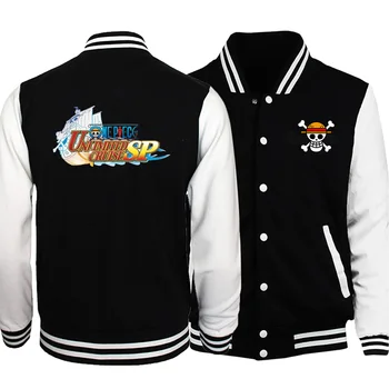 

2019 Autumn One Piece Unlimited Cruise Japan Anime Male Jackets Men Warm Cool Bomber Jacket Fashion Casual Fitness Streetwear