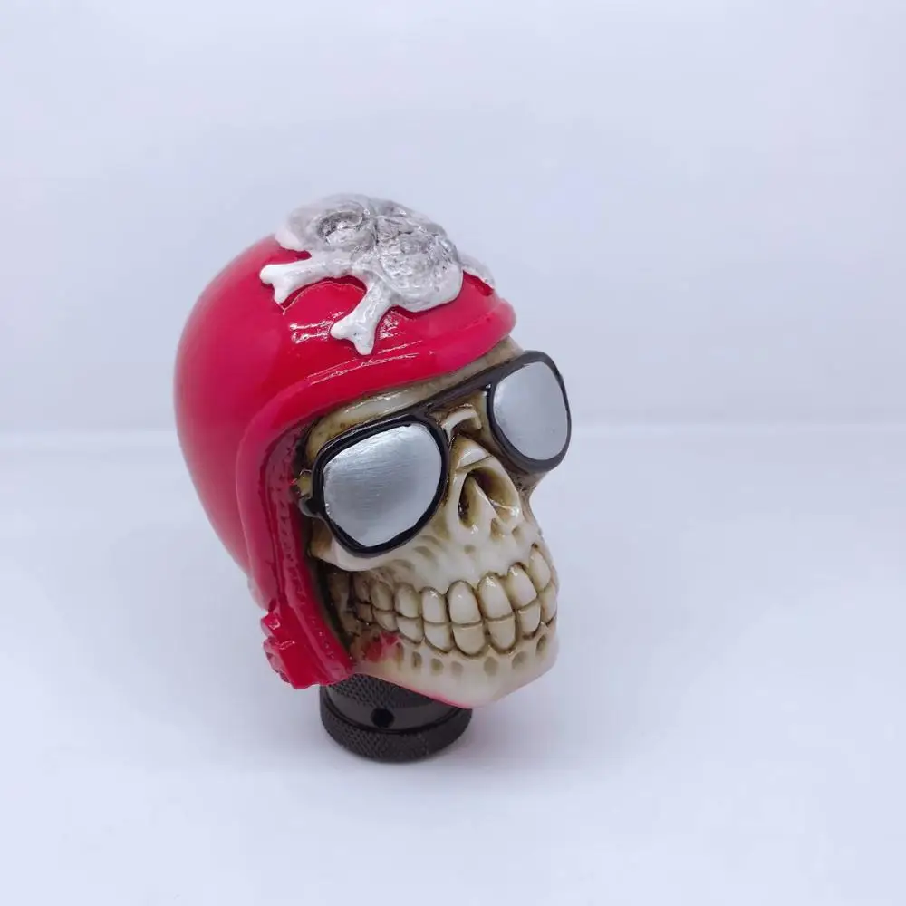 Автомобиль Мануэль переключения передач бутон перевертышка лейер ravene Crâne Noir personnalise Nouveau - Название цвета: g