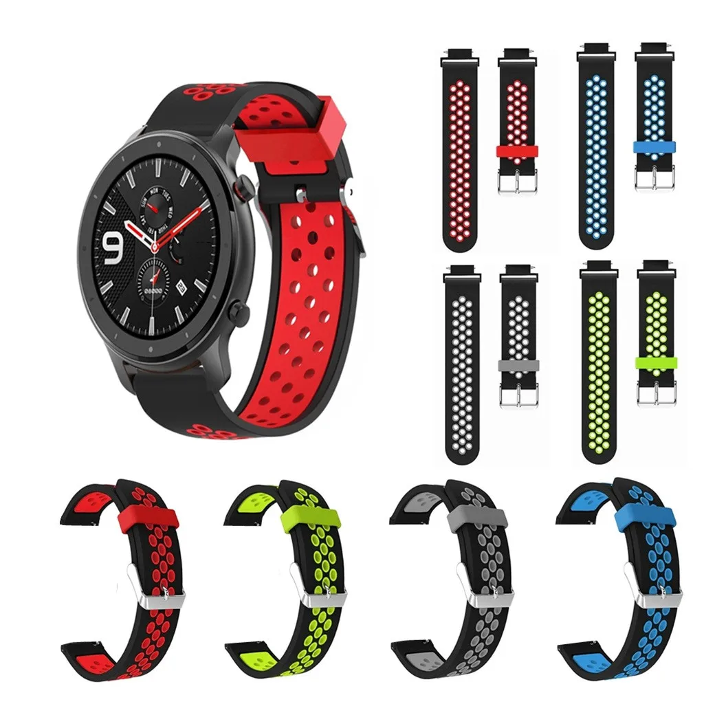 

Ventilate Silicone Wrist Strap For Huami AMAZFIT GTR 47mm Smart Watch Strap Replacement Band Sport Soft Bracelet Women Men 19Aug