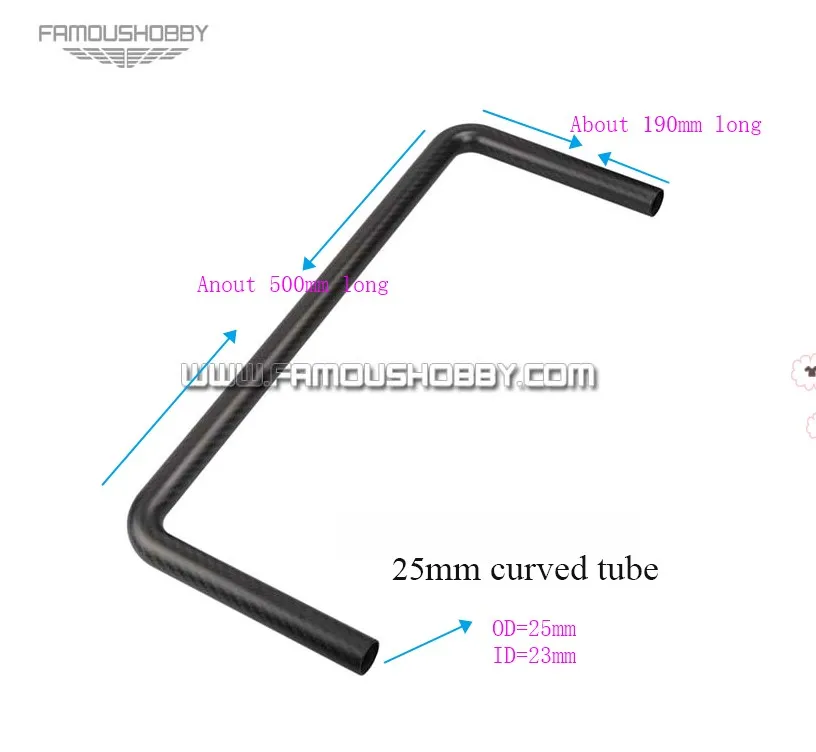 25mm curved tube