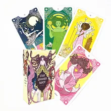 Tarot de estrella giratoria versión en inglés, cartas de oráculo, juego divertido, adivinación, juegos de mesa, guía en PDF