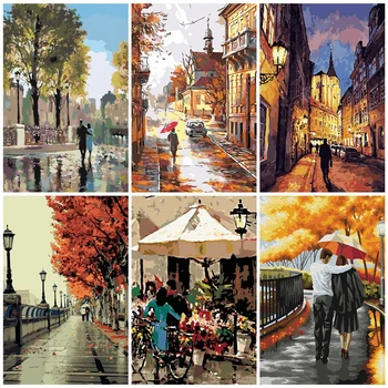 

AZQSD Adults DIY Unframe Oil Painting By Numbers Couple Picture Unique Gift Coloring By Numbers Portrait Acrylic Paint Kits