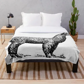 

Alpaca Vintage Illustration Throw Blanket Soft Sherpa Blanket Bed Sheet Single Knee Blanket Office Nap Blanket