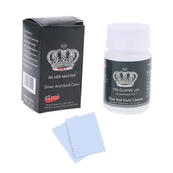 

40ML Jewelry Cleaning Polishing Cloth Liquid Anti-Tarnish Silver Gold Cleaner Dropship