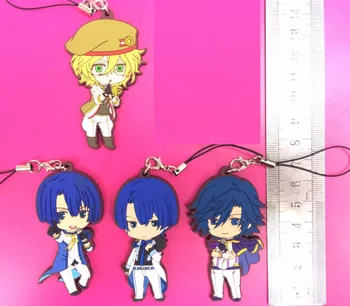 

4pcs/set Broccoli LOVE1000% Japanese anime rubber mobile phone charms keychain strap G808