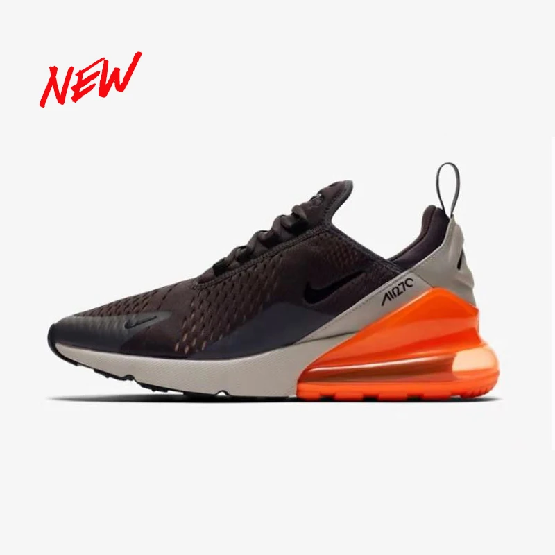 Аутентичные мужские кроссовки для бега Nike Air Max 270, дышащие, удобные, амортизирующие, Нескользящие, прочные, уличные, для фитнеса, AH8050 - Цвет: AH8050-024