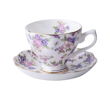 

Bone China Coffee Cup Set Royal Porcelain European Luxury Tea Cup And Saucer Set Ceramic Gift Box Tazas De Cafe Drinkware EB50BD