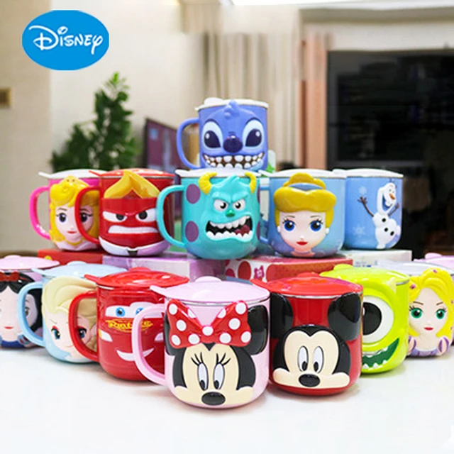 Disney Mickey Mouse Stitch Cartoon Cups Stainless Steel Milk Cup Mugs Anime  Figure Frozen Elsa Drink Water Cup Kids Coffee Mug - AliExpress