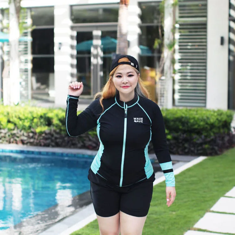 

New Style Long Sleeve Surfing Set Quick-Dry Plus-sized Three-piece Set Diving Suit 1922