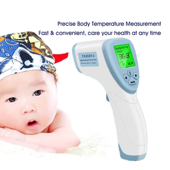 

Noncontact Forehead Temperature Gun Handheld Digital Portable Infrared Body Thermometer Adult Temperature Pistola de temperatura