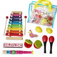 Orff ударный инструмент детский сад Детский Музыкальный Раннее Образование обучающие средства Музыкальные инструменты