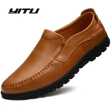 Высокое качество кожи Для мужчин повседневная обувь Элитный бренд Для мужчин s лоферы; мокасины; дышащая обувь без шнуровки; Цвет Черный; обувь для вождения; большие размеры 38–46