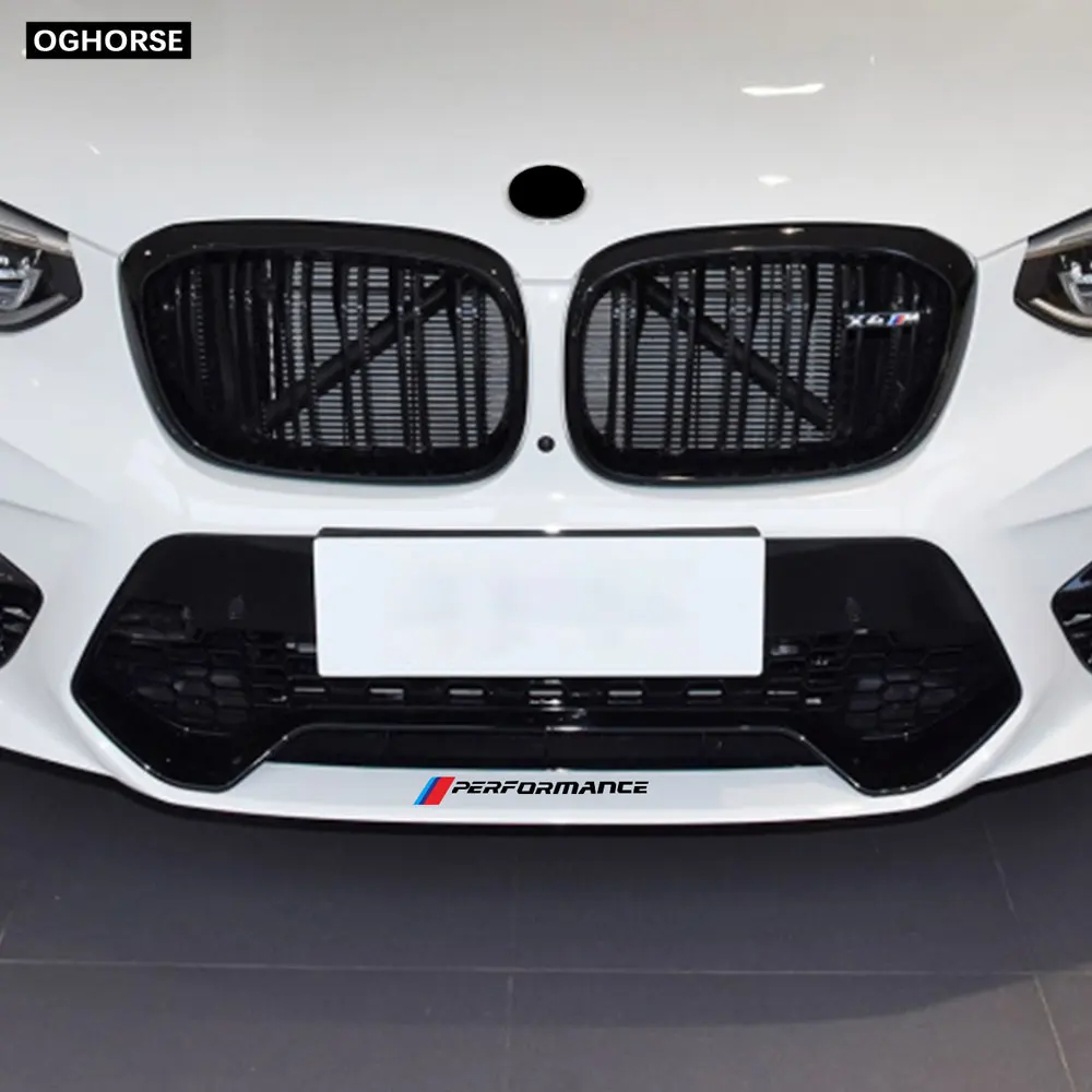 Car Styling Front Bumper M performance Decoration Vinyl Decal Stickers for BMW e46 e39 e60 e90 g20 f30 f10 g30 f15 g01 g05 g07