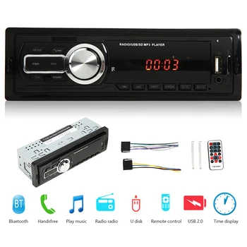 

alloet 5208E Car Stereo Audio Player Bluetooth TF Card U Disk AUX-Input FM Radio Auto Head Unit FM Radio Head Unit MGO3