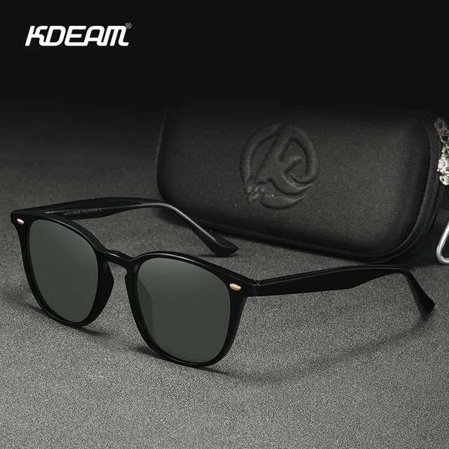 KDEAM Unisex Fashion Sunglasses Polarized Women Men TR90 Sun Glasses  Anti-impact UV400 Lens Stainless Steel