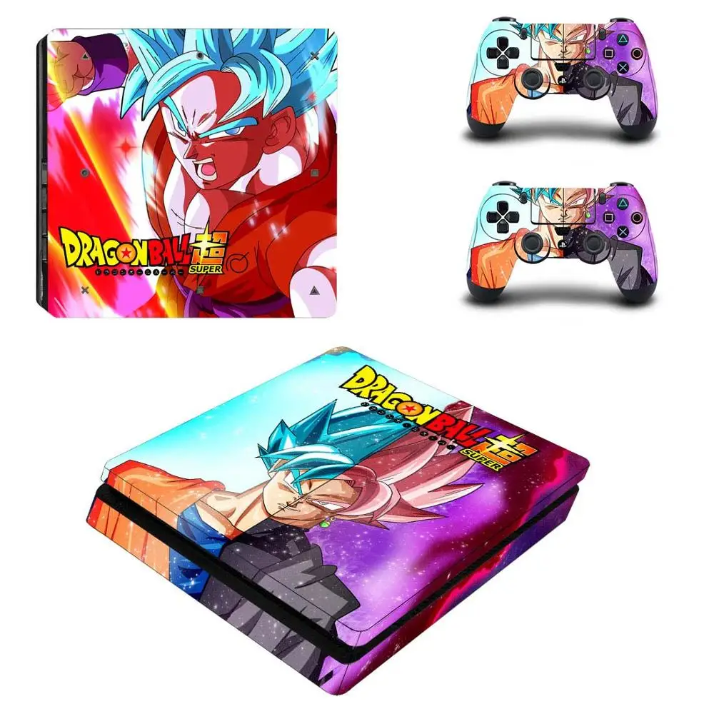 Dragon Ball Super PS4 Slim sticker s Play station 4 кожа Наклейка Обложка для playstation 4 PS4 Slim Consol& контроллер Скины Виниловые - Цвет: P4SQB0041