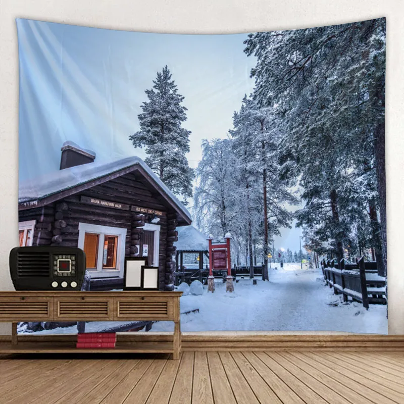 Креативная 3D печать лаконичный горный узор гобелен настенный для домашнего украшения гостиной спальни стены искусства большого размера