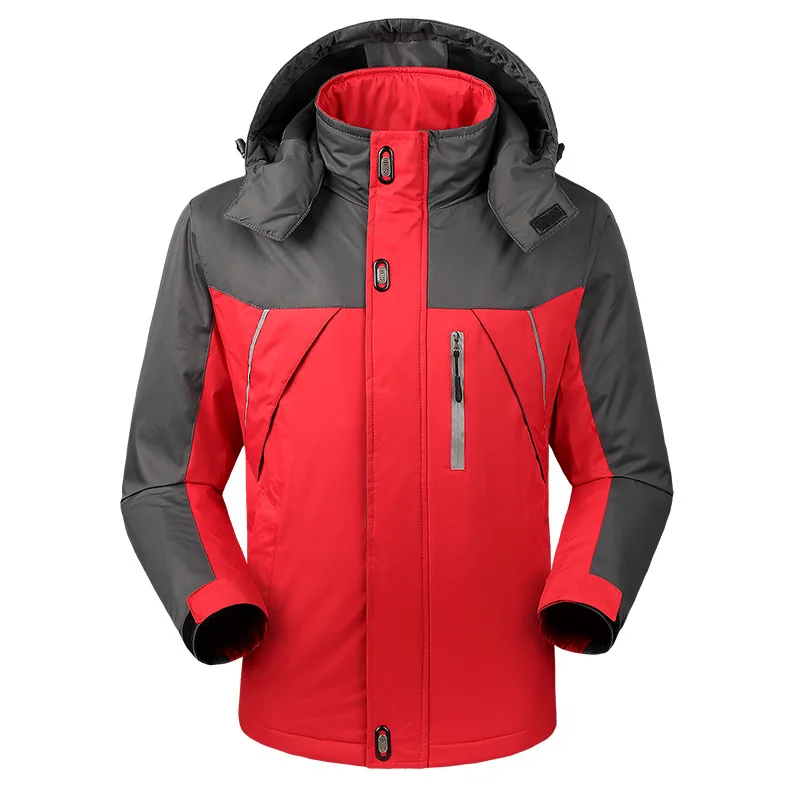 

Winter Mid-length Charge Cotton-padded Clothes Brushed And Thick Windproof Waterproof Warm Coat Large Size Workwear Customizable