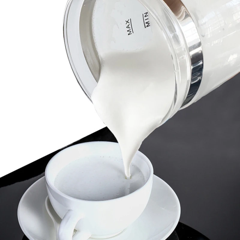 Machine à bulles électrique automatique, mousseur à lait, réchauffeur de mousse chaude, chauffe-latte, cappuccino, paupières, machine à café, EU, US, UK, centre commercial