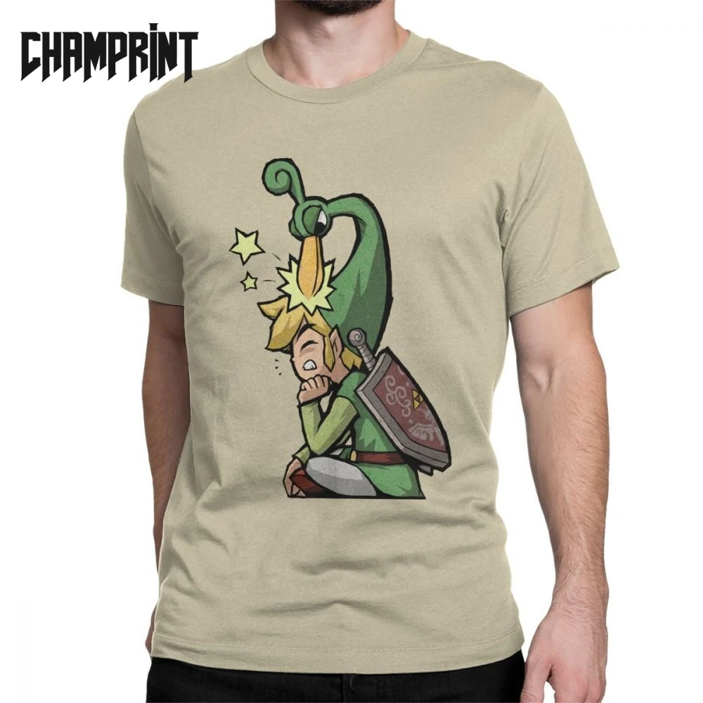 

Men The Legend Of Zelda The Minish Cap T Shirts Master Sword Ganondorf Game Cotton Tops Short Sleeve Tee Shirt 4XL 5XL T-Shirts