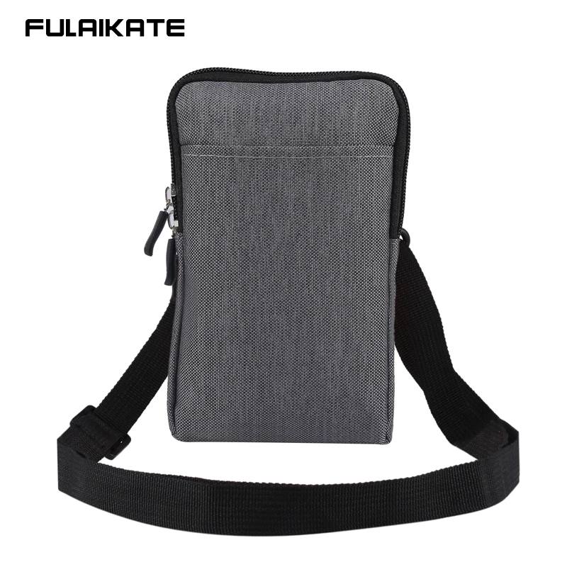 samsung cases cute FULAIKATE Waterproof Denim Bag for Phone Men Women Shoulder Pouch for Power Bank Earphone Waist Holster with Card Pocket cute samsung phone case