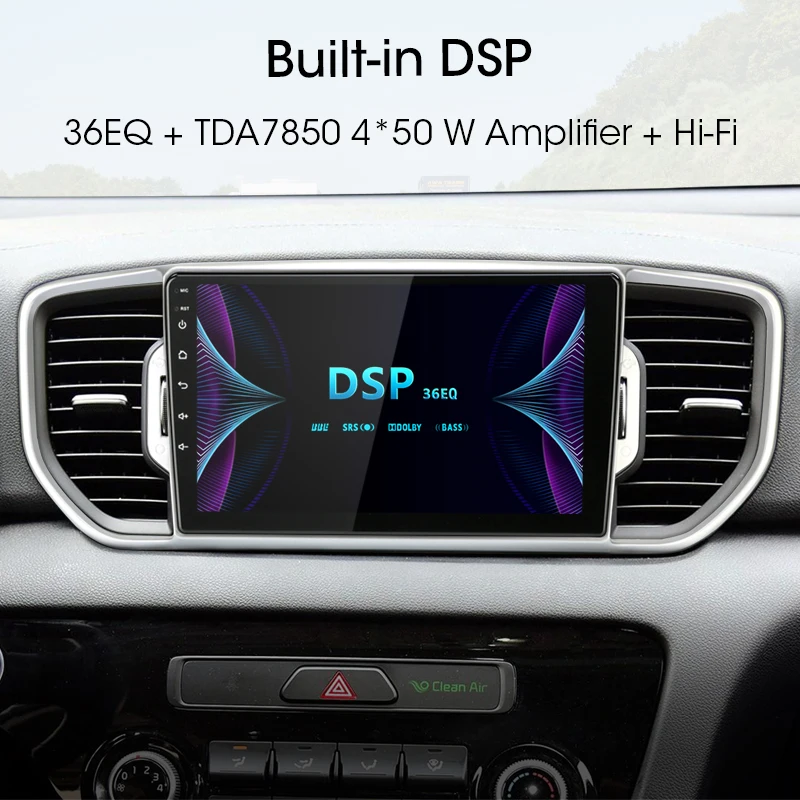 " 2 DIN Android Автомагнитола для KIA Sportage 4 QL KX5- RDS DSP Авто Аудио 2 ГБ+ 32 ГБ сенсорный экран gps навигатор+ рамка