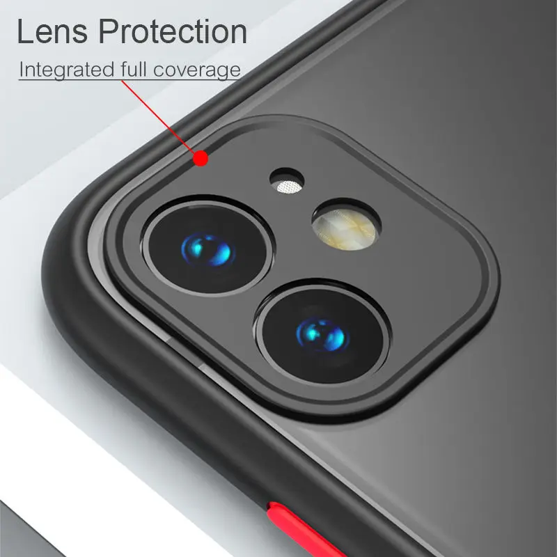 Чехол для телефона для iPhone 11 Pro Max X XR XS Max 7 8 Plus, роскошная контрастная цветная рамка, матовый жесткий защитный чехол для iPhone 11