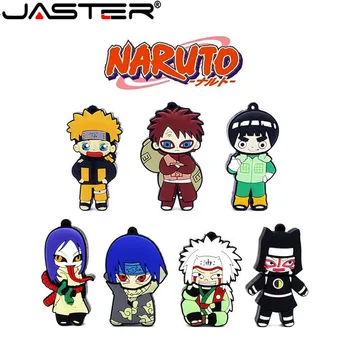 

JASTER 2018 Hot fashion Cartoon Naruto series %100 Real capacity USB 2.0 4GB 8GB 16GB 32GB 64GB gift USB Flash Memory Stick