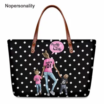 

Nopersonalit Super Mom Print Women Fashion Handbag Casual Shoulder Bag Bolsa Feminine Ladies Tote 3D Animal Female Crossbody Bag