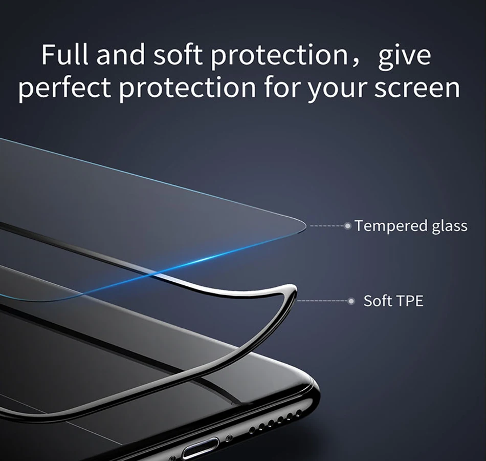 Baseus-3D-Arc-Edge-Screen-Protector-For-iPhone-8-Full-Screen-Cover-PET-Tempered-Glass-Protective