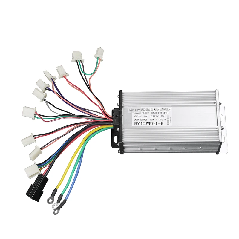 Kunray Ebike Controller 36V 48V Electric Bike 12 Mosfet Brushless Controller 1000W 1200W 1500W 1600W Controller Electric Scooter