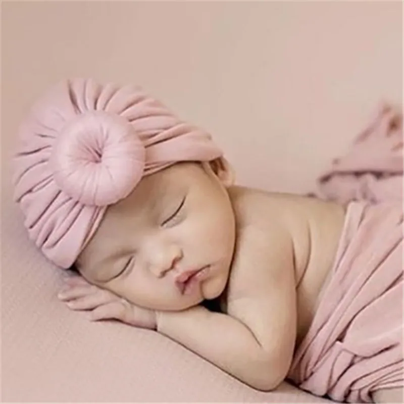 

2019 New Cotton Solid Knot Baby Indian Skullies Beanies Soft Warm Kids Children Hats Apparel Accessories-YSC