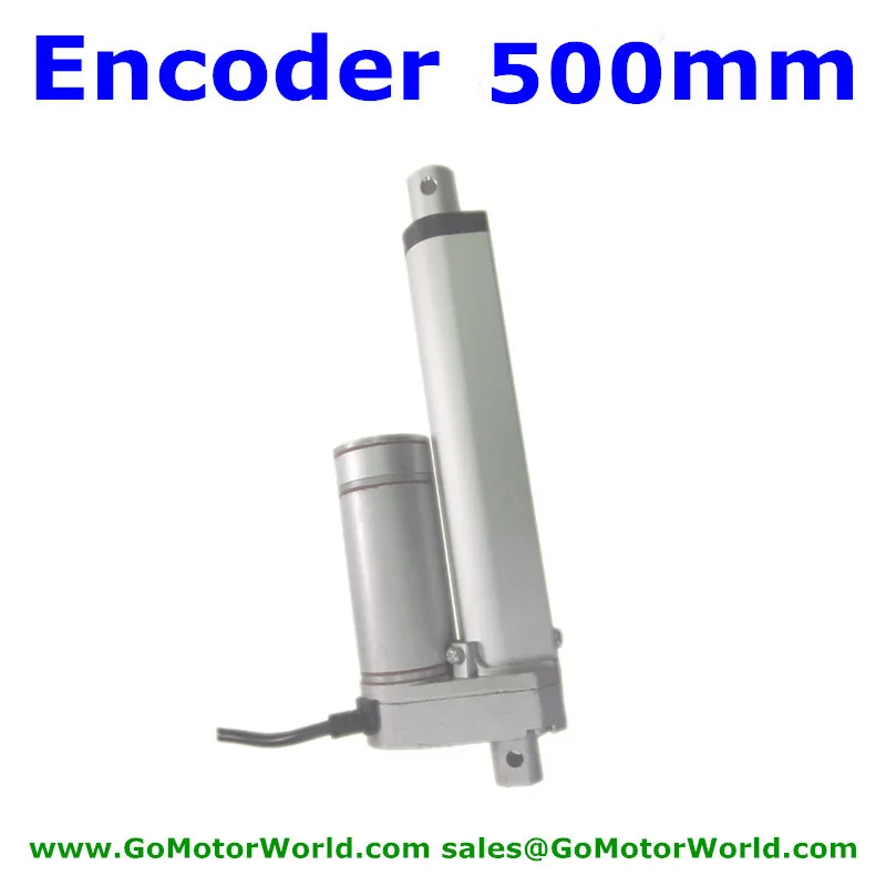 

Waterproof 12V 24V 500mm adjustable stroke 900N 198LBS load 80mm/s speed heavy duty linear actuator with encoder LA10E