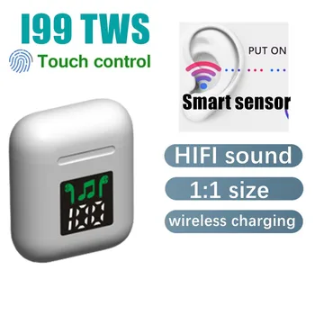 

i99 Tws Mini Wireless headsets Bass Stereo Bluetooth Earphones Touch Control Earbuds with Charging Box PK i10 i100 i9000
