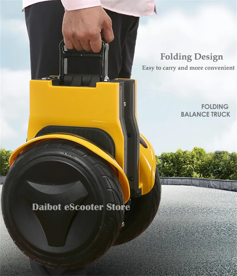  Daibot Off Road Electric Scooter Foldable 2 Wheels Self Balancing Scooters Dual Drive 250W 36V Hove