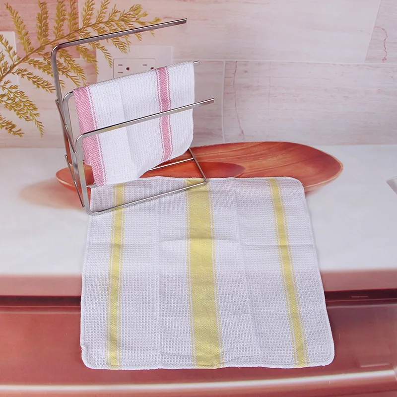 

High Quality Cotton Small Size Foreign Trade Waffle Tea Towel