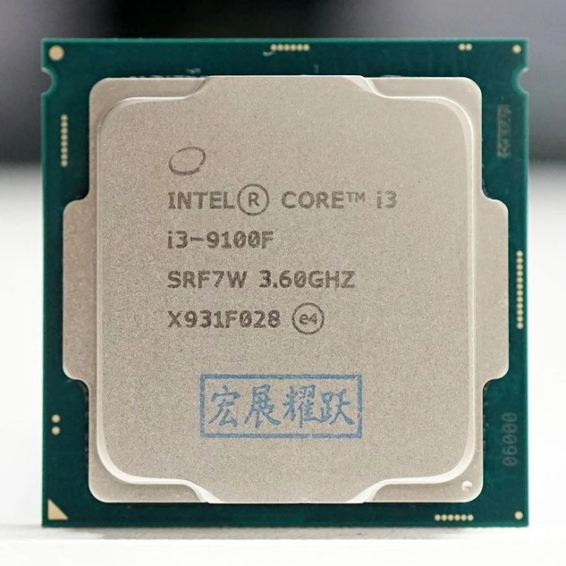 Intel core i3-9100F srf7w bo pc,デスクトッププロセッサ,lga1151 i3 9100f cpu
