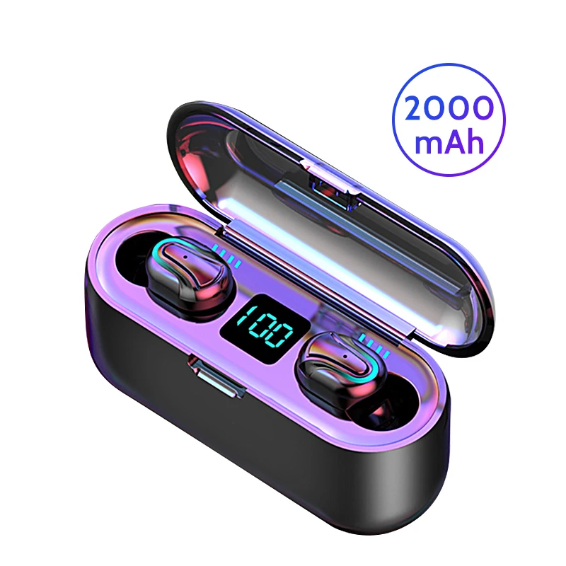 

New Q32 Wireless Bluetooth 5.0 Earphone Headphone With Charging Case LED Display TWS Wireless Earbuds Headset For Phone With Mic