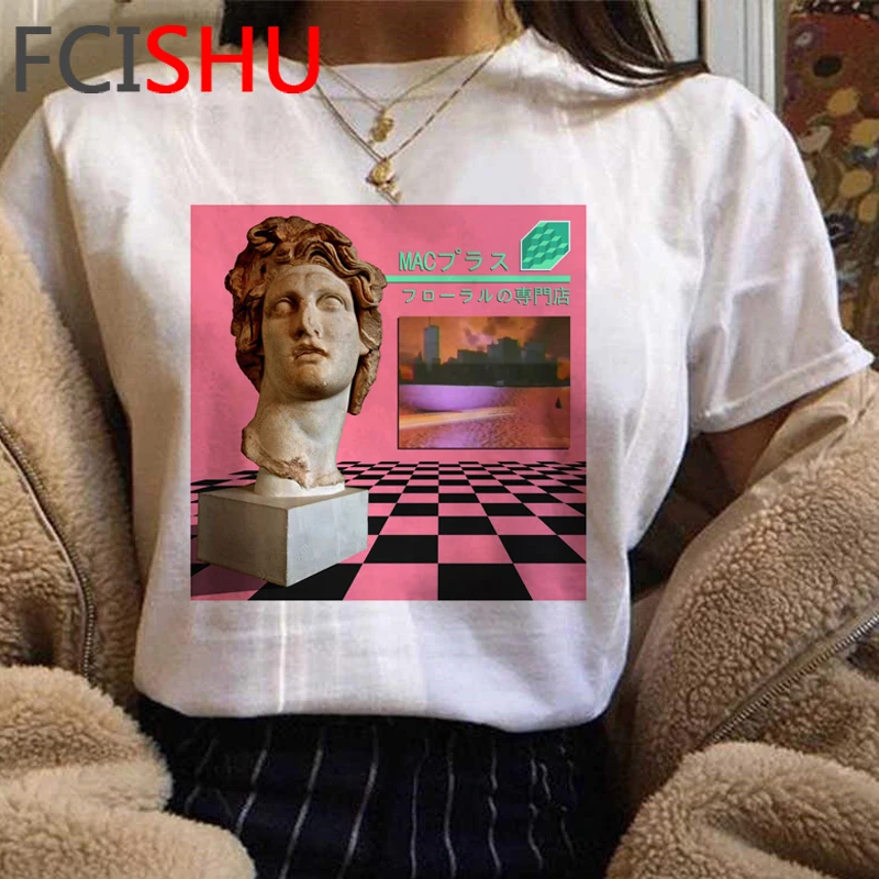 New Michelangelo Funny Cartoon Tshirt Women Grunge Aesthetic Hand Print T-shirt Graphic Oversized Tshirt Casual Top Tees Female