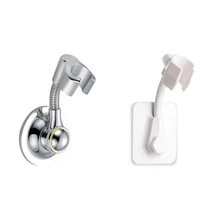 Shower Head Holder Suction Cup Handheld Bracket & Shower Head Holder Adjustable Handheld Bracket (White)