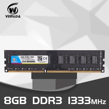 

VEINEDA Memory 16gb ddr3 4X4gb DIMM Ram ddr3 1333 1600MHz pc3-12800 240pin 1.5V For Intel AMD Desktop