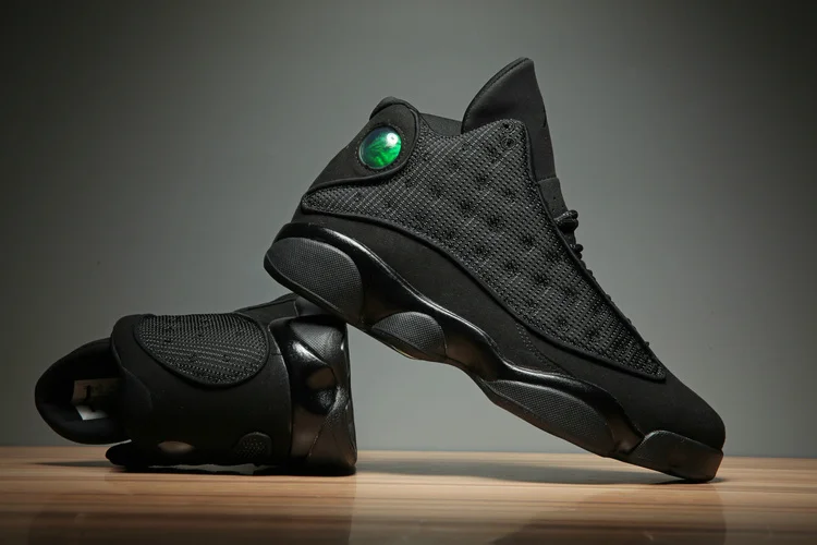 Обувь с высоким берцем новые оригинальные Jordan 13 Ретро Для мужчин обувь Баскетбол спортивная обувь с изображением черного кота, светоотражающая лента 3M солнцезащитные очки "кошачий глаз", IA1127-108