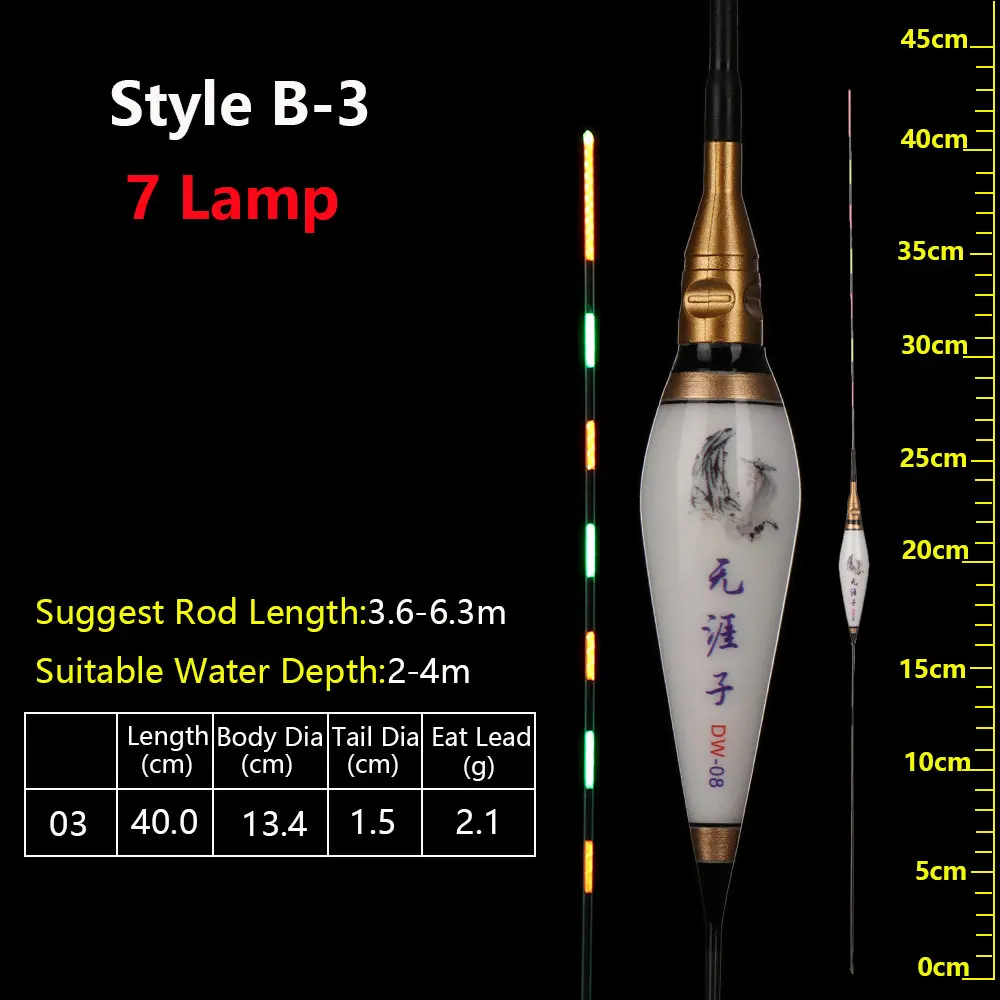 Специальный светильник Светодиодный светящийся поплавок высокой яркости рыболовные поплавок Высокая разумная электронная поплавок высокое качество - Цвет: Style B-3