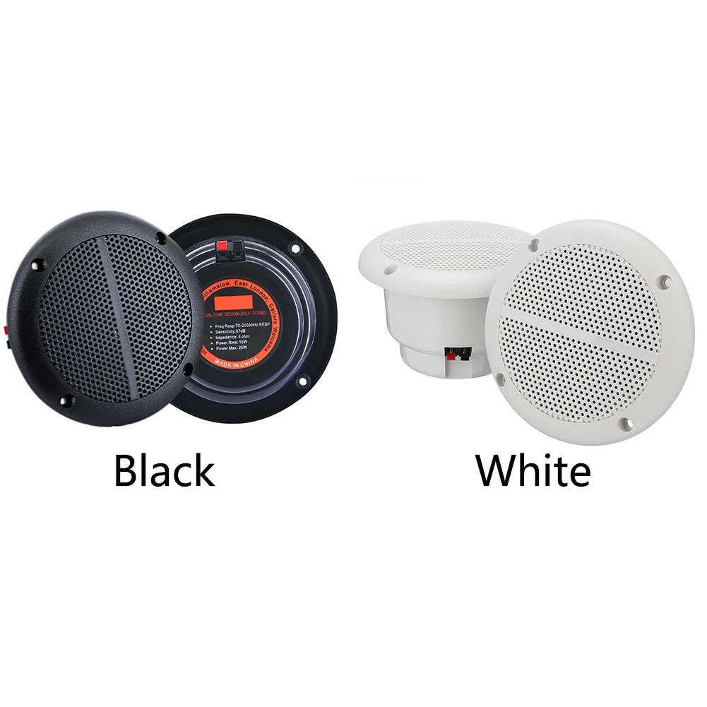 2 Way Marine Dust Proof Treble Home Audio With Horn Bass Waterproof Broadcasting Ceiling Mounted Sound Speaker Boat