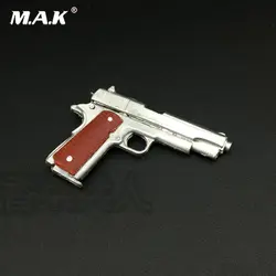 M1911 1/6 серебряный пистолет Модель для 12 дюймов солдат фигурка аксессуары